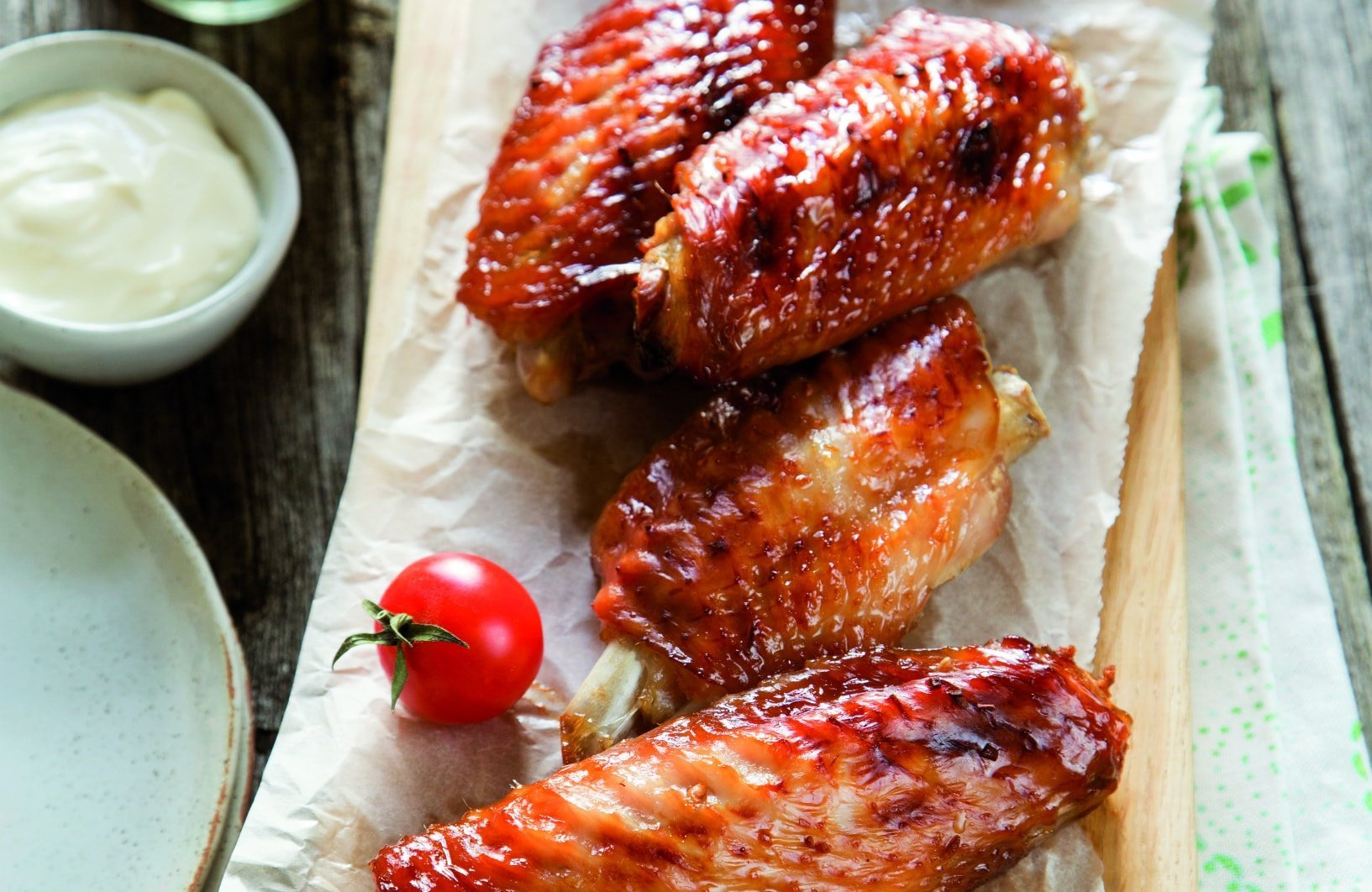 Крылья индейки с медом и соевым соусом — пошаговый рецепт приготовления .